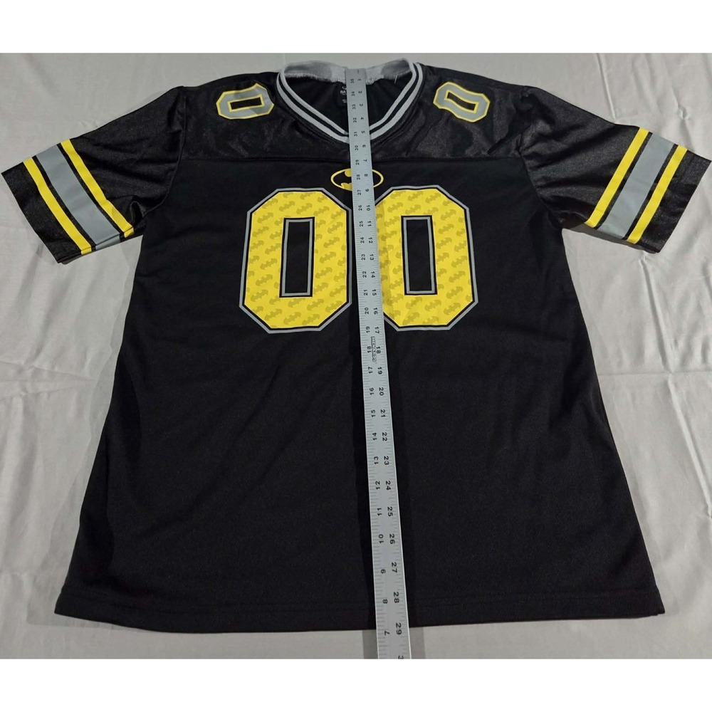 Batman DC Comics Football Jersey Black And Yellow Size L - Picture 5 of 11